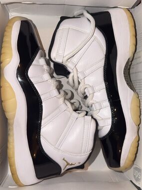 Jordan Black White with Gold Jumpman Detailing